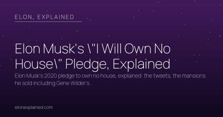 Will Own No House