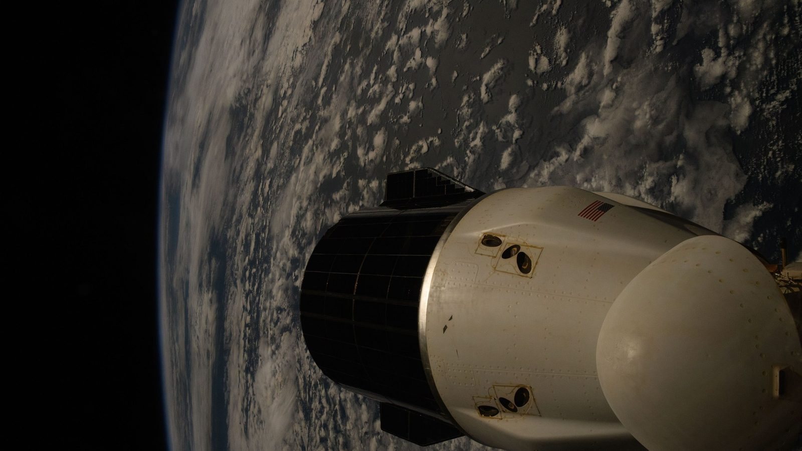 SpaceX Dragon in orbit