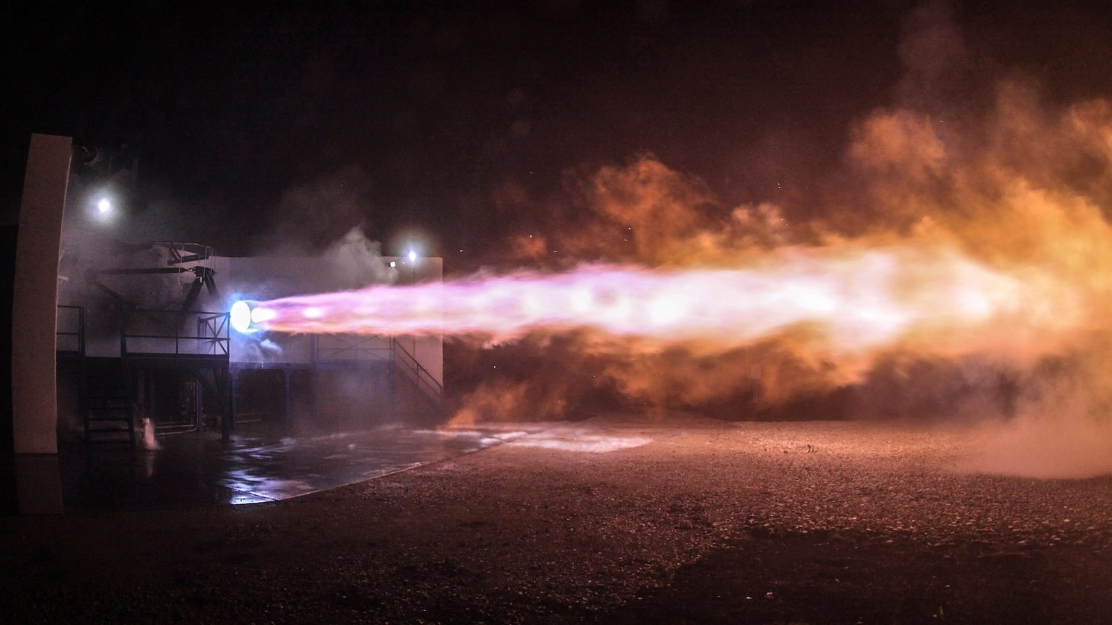 SpaceX Raptor engine test